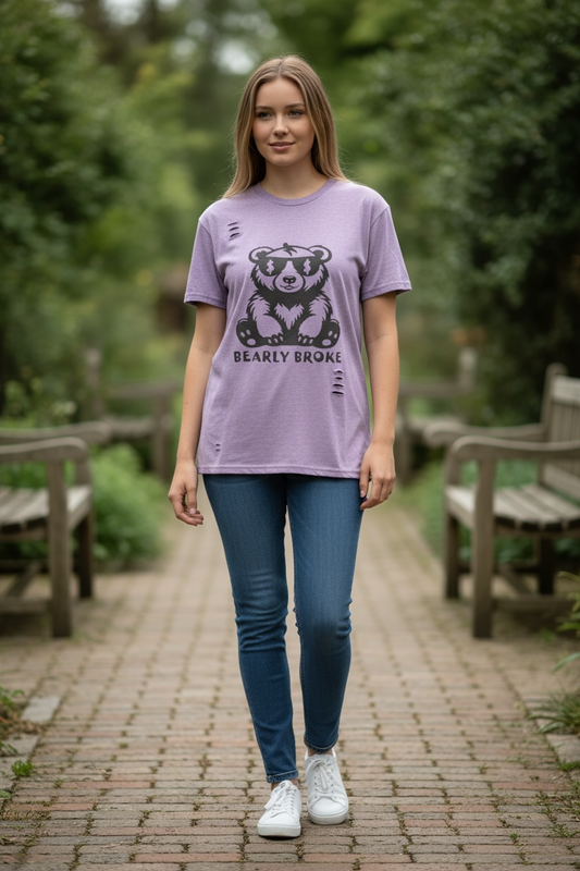 BEARLY 🧸 BROKE DAMAGED EGO-SHIRT