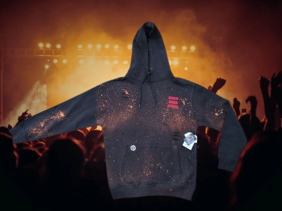 A.U.A BLEACHED HOODIE