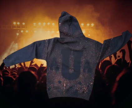A.U.A BLEACHED HOODIE
