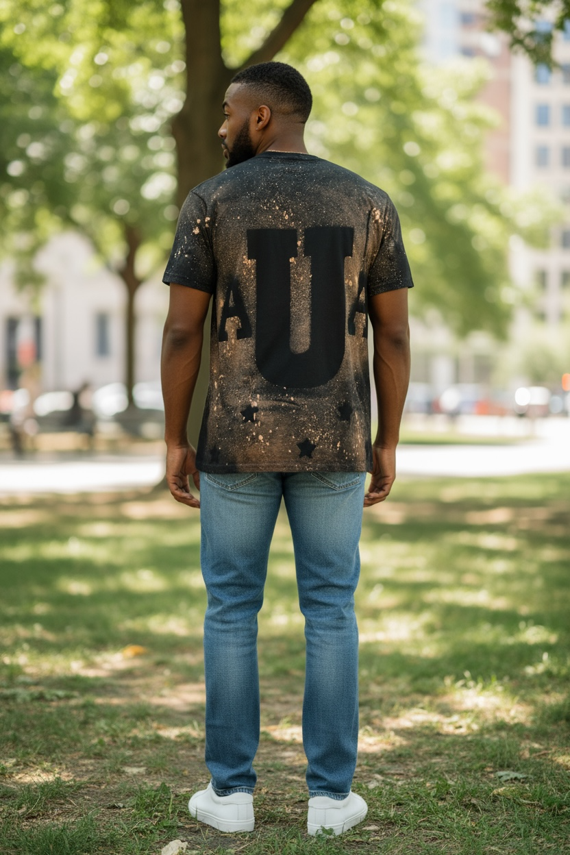 A.U.A BLEACHED T-SHIRT